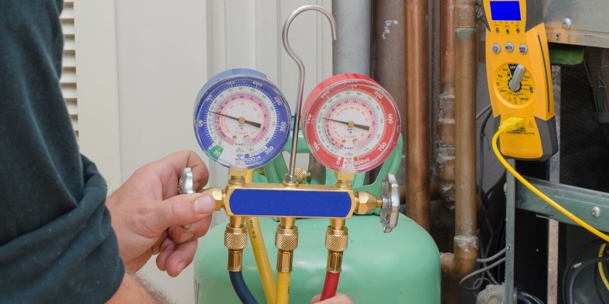 HVAC technician preparing for EPA 608 certification exam